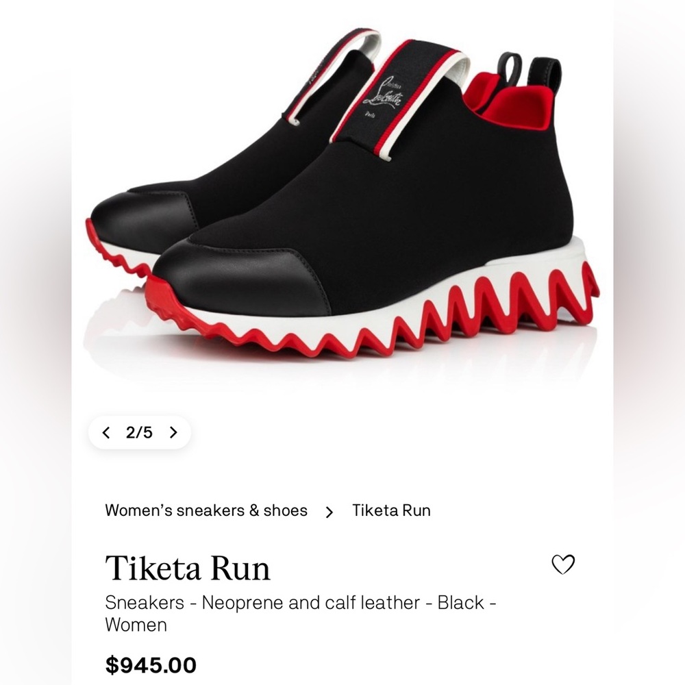 Christian Louboutin Tiketa Run
Sneakers - Neoprene and calf leather size 38.8